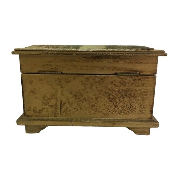 Vintage PRESTIGE Japan Jewelry box with renaissance scene on lid - beautiful old - Picture 6 of 8